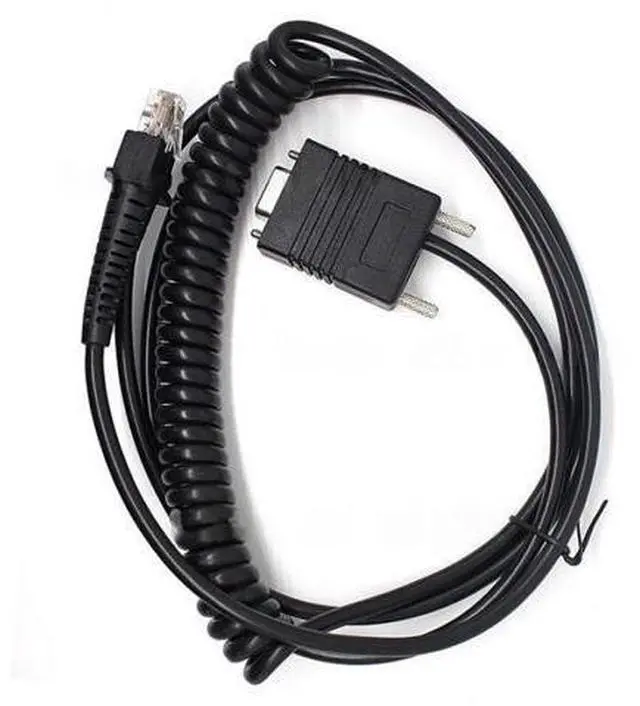Main image of 9-foot Coiled RS-232 Serial Cable for D100, GD4130, QD2130 Mobile Computers