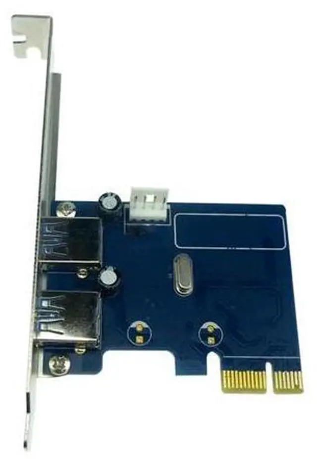Main image of PCI-E USB 3.0 Expansion Card PCI Express x1 to 2 Ports USB 3.0 Adapter