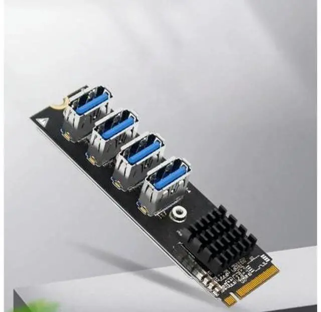 Main image of M2 Riser Card High-Speed Data Transfer from M.2 NVME to 4 Ports USB3.0 Card