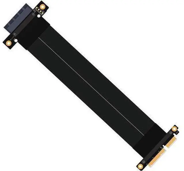 Main image of PCI-E Gen3 Extension Cable PCI Express 3.0 4X Card Adapter Cable Riser Cable 4X for 1U/2U Chassis 20cm (180 Degree Cable)