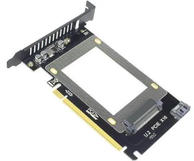 Main image of U.2 (SFF-8639) to SSD Adapter Card U.2 to PCI-E 3.0 X16 NVME SATA Adapter Supports WIN7/8/10/32/MAC/Linux