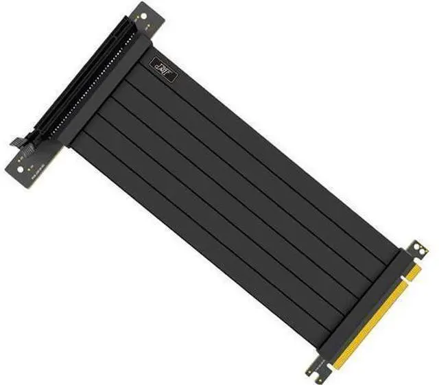 Main image of GPU Riser Cable PCI-E 3.0 16x High Speed Flexible Extender Card Universal 90 Degree Adapter Support 3060 Graphic Card (Black,40cm)
