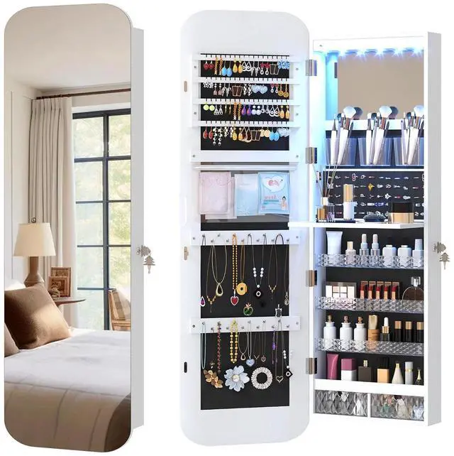 Main image of Vlsrka 47.2 Inch Full Length Mirror with Storage