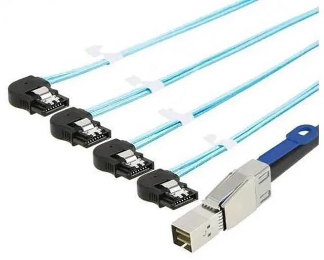 Main image of Mini SAS HD SFF-8644 to 4X SATA 7P female server hard drive Connection cable