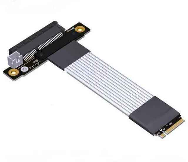 Main image of ADT-Link Pcie 4.0 M.2 NVMe to PCI Express x4 Extender Adapter Cable with Metal Shield for PCIe x4 SSD RAID, LAN, Capture Cards to M.2(Ultra SSD, M-Key) Extension (15cm, K42ST)