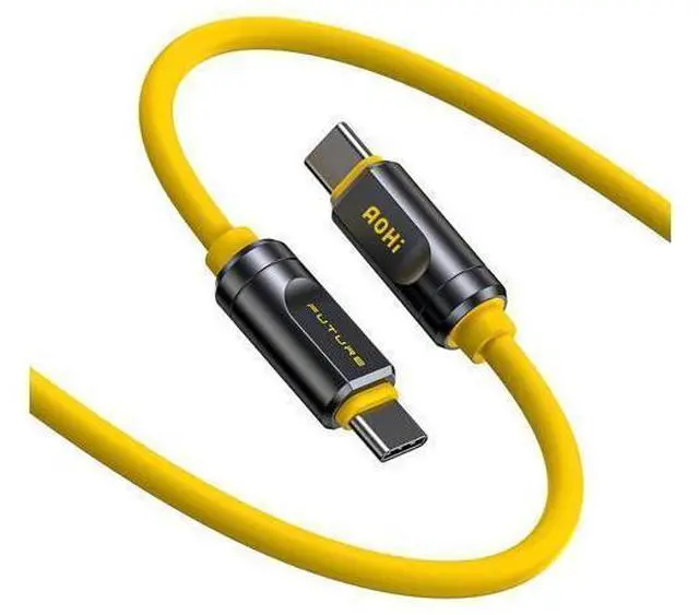 Main image of 80Gb/s USB4 2.0 Cable 3.3FT with up to 120Gbps Bandwidth Boost Dual 8K/4K Display 240W PD 3.1 Fast Charging The Future Adonis for Mac mini M4 Pro MacBook iPhone 17 Pro Max, SSD,Docking, Yellow