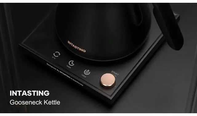 Main image of INTASTING Electric Kettle, Gooseneck Electric Kettle, ±1 Precise Temperature Control, Stainless Steel Interior, Quick Heating for Pour Over Coffee, Tea & Boiling Water, 0.9L (Navy Blue)