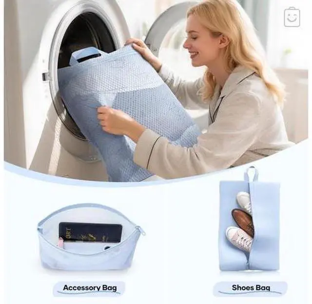 Main image of 11 Set Compression Packing Cubes for Travel Essentials,Compressible Expandable Large Luggage Suitcase Organizer Bags for Clothing,Durable Space Saver Storage Bags with Toiletry Bags(Light Blue)