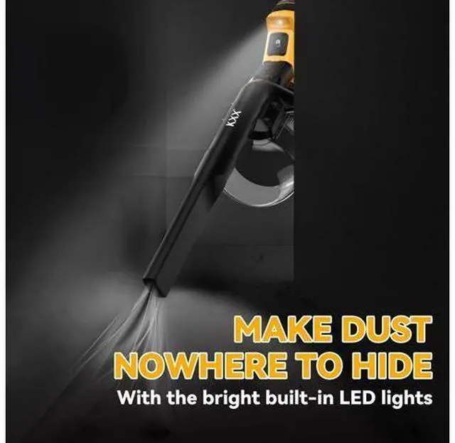 Main image of Cordless Vacuum for Dewalt Battery, 5 in 1 Handheld Electric Vacuum Cleaner with 500W Powerful Motor, 46 CFM Portable Hand Vacuum with Filtration HEPA for Floor, Carpet, Car (Battery Not Included)