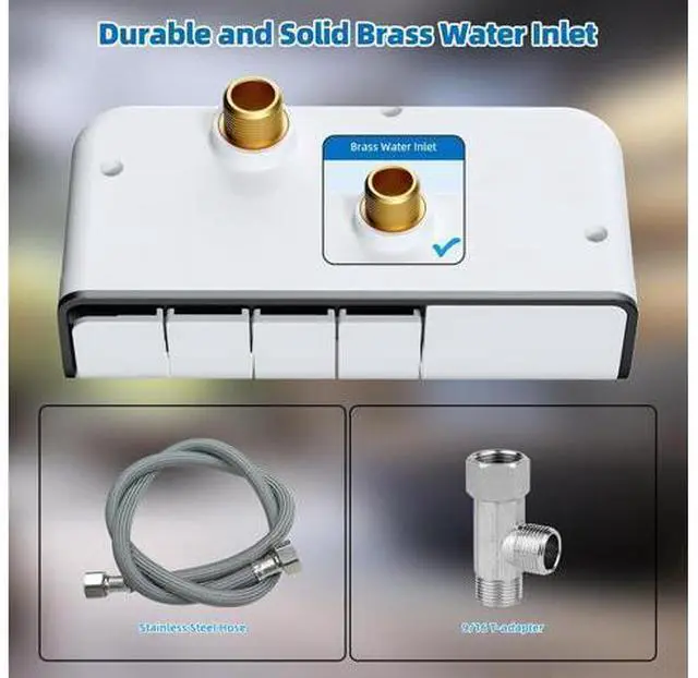 Main image of Hibbent Bidet Attachment for Toilet, Non-Electric Dual Nozzle for Frontal & Rear Wash, Adjustable Wa