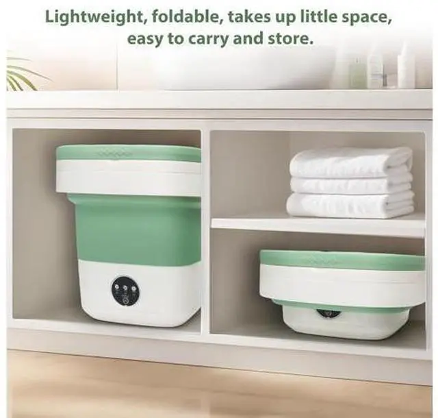Main image of 20L Portable Washing Machine, Foldable Mini Washer with Spin Dryer, 3 Wash Modes for Baby Clothes, U