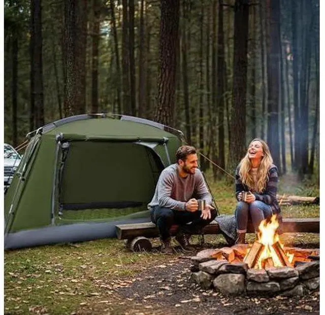 Main image of Night Cat Backpacking Tent for Camping: Portable 1-2 Person Hiking Waterproof Tent Quick Setup and Compact for Outdoor Festivals
