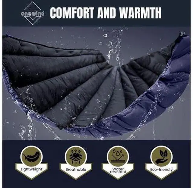 Main image of onewind Double Hammock Underquilt Warm Insulation Ultralight 3-4 Season Camping Quilt, Portable for