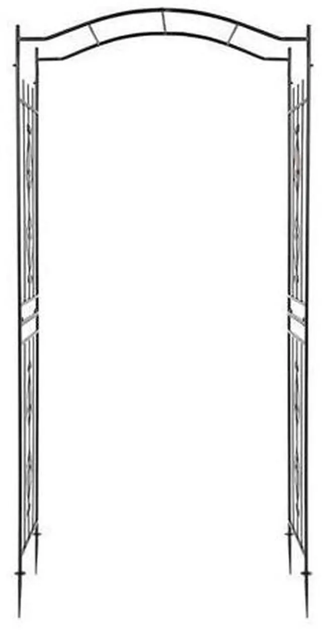 Main image of Garden Arbor, Arch for Wedding Ceremony Party, Christmas Garden Decor Steel Garden Trellis for Plant Climbing, Pergola for Garden, Backyard, Lawn (Bridge Top)