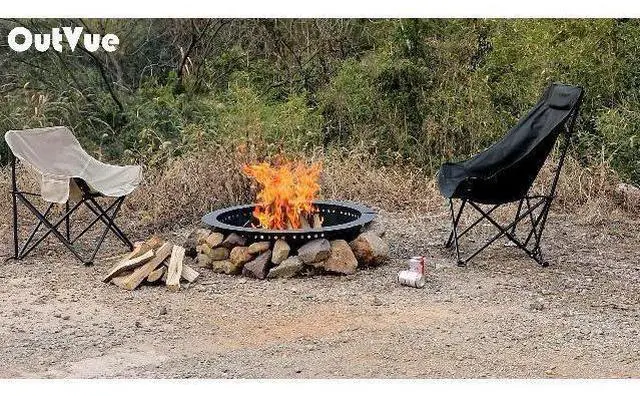 Main image of OutVue 42 inch Fire Ring, Large Round Firepit Insert,Fire Pit Ring for Camping, Wood Burning Fire Pit for Yard,Garden,Outdoor Fireplace, DIY Fire Rings for Outside