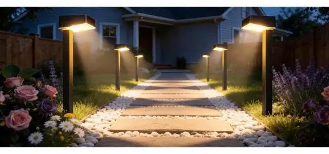 Main image of ELECLINK Solar Pathway Lights Outdoor, 8 Pack Garden Lights Solar Powered Path Lights with Bigger LED Lens, 2 Light Modes Waterproof Outdoor Solar Light for Yard Driveway Walkway Landscape Patio Lawn