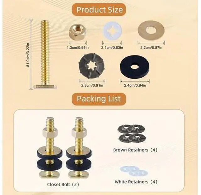 Main image of Hibbent Premium Elongated Toilet Seat with Extra Thick Toilet Wax Ring Replacement Kit