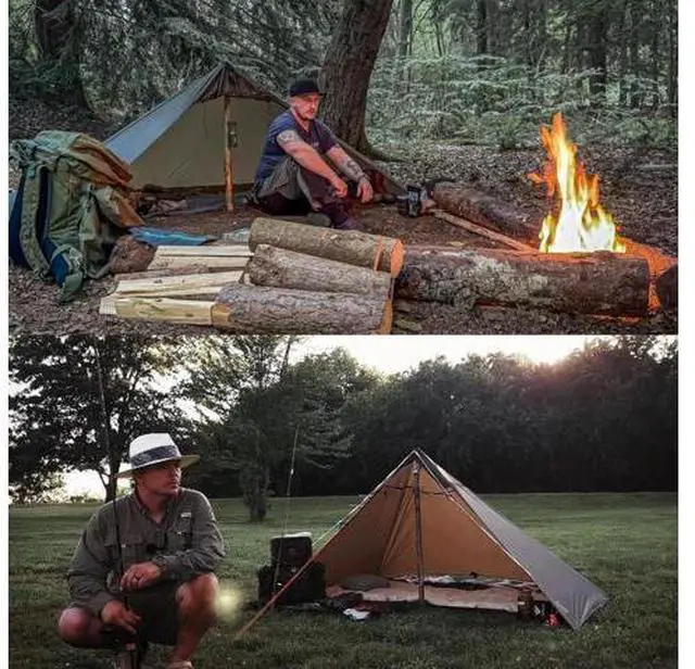 Main image of Onewind Lightweight Poncho Shelter, Solitary Shelter Cape Silnylon Emergency Survival Shelter Ultral