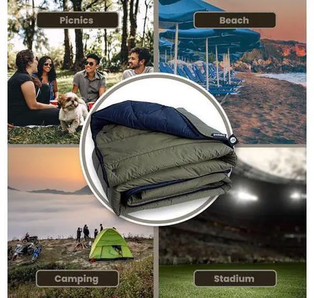 Main image of onewind Camping Blanket, Recycled Nylon Fabric Sorona Fillings, Warm, Puffy, Breathable, Windproof,