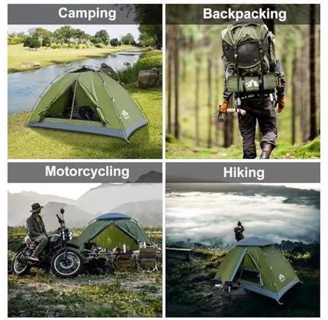 Main image of Night Cat Upgraded Backpacking Tents 1 2 Persons Easy Clip Setup Camping Tent Adults Scouts Heavy Rainproof Compact Lightweight