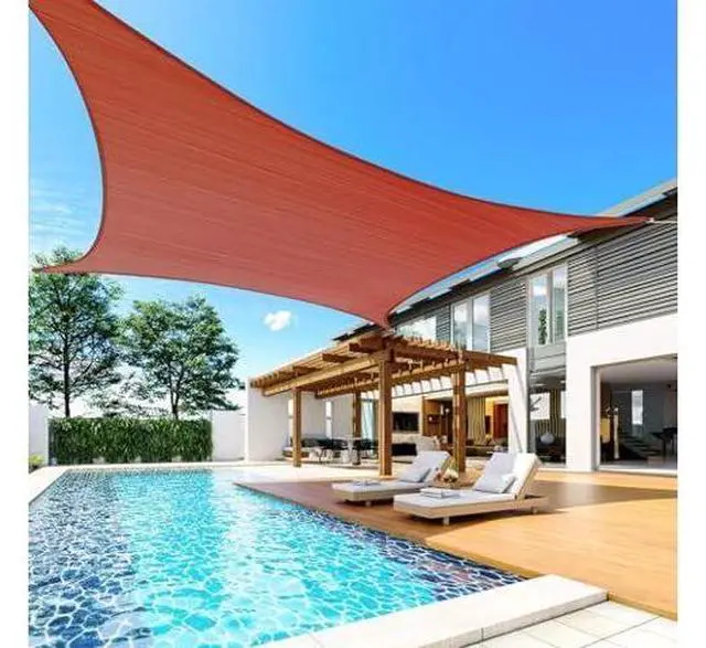 Main image of Quictent 185G HDPE Rectangle Sun Shade Sail Canopy 98% UV Block Outdoor Patio Garden with Hardware Kit (Terracotta) 20x16ft