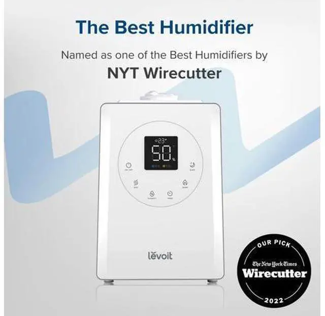 Main image of LV600S Smart Warm and Cool Mist Humidifiers for Home Bedroom Large Room, (6L) 753ft² Coverage, Quickly & Evenly Humidify Whole House, Easy Top Fill, App & Voice Control - Quiet Sleep Mode