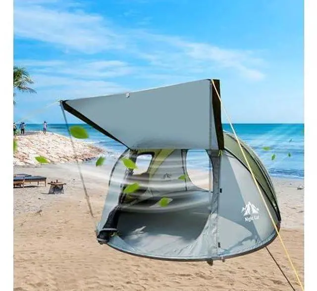 Main image of Night Cat Pop-up Camping Tent: 2 Person Tent Waterproof Instant Easy Setup Family Tent