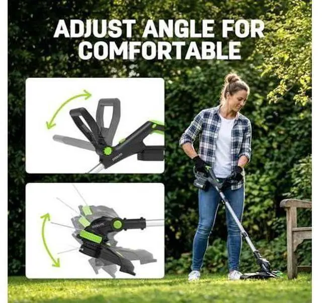 Main image of STEELITE 20V 12'' Cordless String Trimmer and Leaf Blower Cordless Combo Kit. 6 Pcs Replacement Spools, 2 x 2.0Ah Batteries & Charger Included