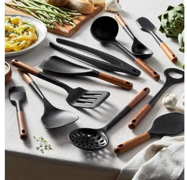 Main image of Staub Silicone with Wood Handle 11-pc Cooking Utensil Set