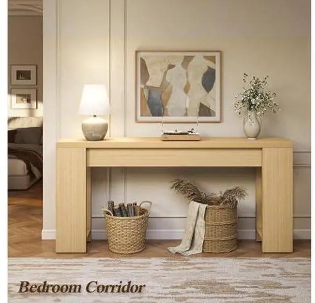 Main image of 71" Extra Long Console Table Entry, Entrance, Behind Couch, Hallway, Foyer, Narrow Sofa Tables for Front Door