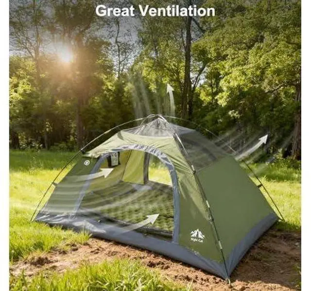 Main image of Night Cat Upgraded Backpacking Tents 1 2 Persons Easy Clip Setup Camping Tent Adults Scouts Heavy Rainproof Compact Lightweight