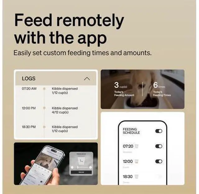 Main image of Automatic Cat Feeder with Camera, 1080P HD & Night Vision, 5GHz/2.4GHz WiFi & Cam Smart Pet Feeder with App Control, 2-Way Audio, Motion Alerts for Cats & Dogs, Stainless Steel Single Tray