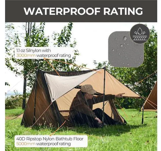 Main image of onewind Ultralight One Person Bivy Tent, Backpacking Tent for Single Person Waterproof Silnylon Ligh