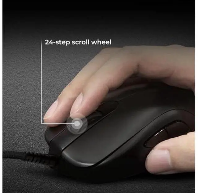 Main image of S2-C Symmetrical Gaming Mouse | Professional Esports Performance | Driverless | Paracord Cable | Revisioned C-Features | Matte Black | Small Size