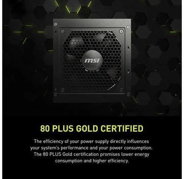 Main image of MAG A850GL PCIE5, Fully Modular Compact Gaming 850W Power Supply, 80+ Gold, ATX 3.1 & PCIe 5.1 Ready, Native Dual-Color 12V-2x6 Cable, 10 Year Warranty
