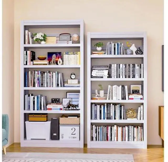 Main image of Bookshelf,6-Tier Adjustable Steel Book Shelf,61" H Heavy Duty Metal Bookcase for Home/Office/Garage