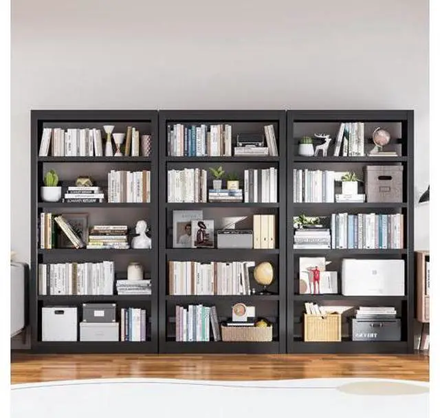 Main image of 5 Tier Bookshelf, 61" H Metal Bookshelf, Metal Bookcase with Adjustable Storage Shelves, Heavy Duty