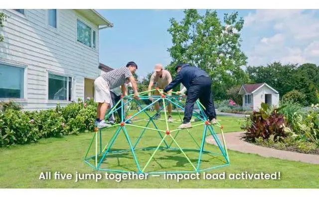 Main image of Zupapa 6FT Climbing Dome for Kids 3-8, Jungle Gym for Indoor and Outdoor, Geometric Dome Climber Supporting 750 LBS Anti-Rust Metal Play Structure, Play Equipment for Kids (Blue, 6FT)