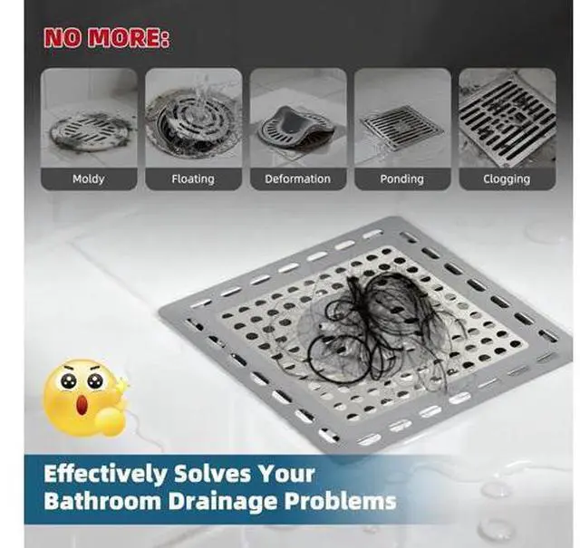 Main image of Hibbent 13 Rainfall Showerhead Combo with Bathroom Shower Hair Catcher