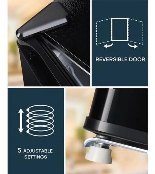 Main image of Upstreman 1.7 Cu.ft Mini Fridge with Freezer, Dorm Essentials, Adjustable Thermostat, Energy Saving