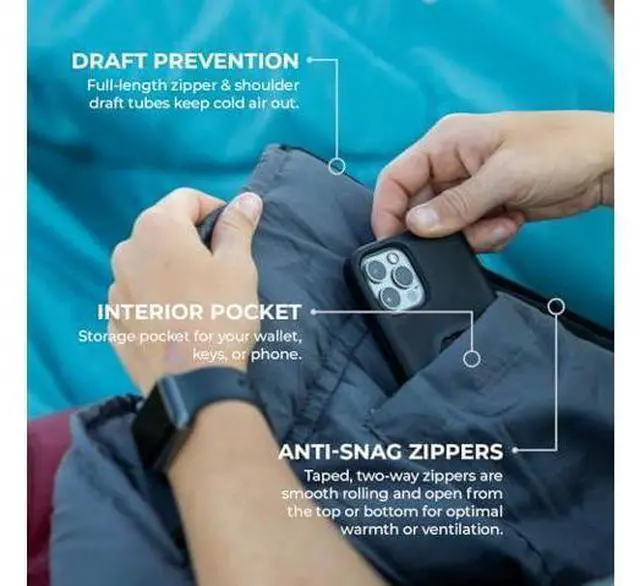 Main image of Teton Celsius XXL Sleeping Bag, Cold Weather Sleeping Bags for Adults and Kids, Camping Made Easy and Warm. Compression Sack Included, 35F, 25F, 0F, 20F Degree