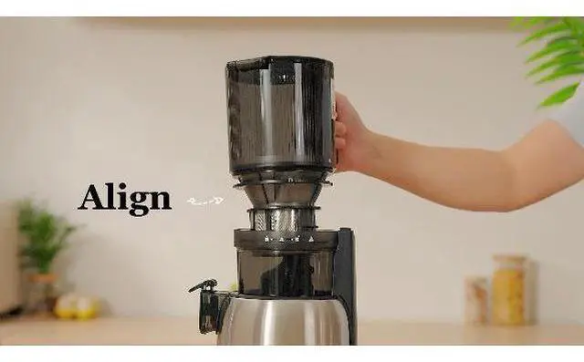 Main image of Kismile 300W Cold Press Juicer, 5.4" Wide Feed Chute, Slow Masticating Juicer Machines Vegetable and Fruit, Electric Juicers Juice Maker with Reverse Function, Stainless Steel Juicer Easy to Clean