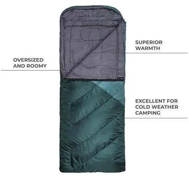 Main image of Teton Celsius XXL Sleeping Bag, Cold Weather Sleeping Bags for Adults and Kids, Camping Made Easy and Warm. Compression Sack Included, 35F, 25F, 0F, 20F Degree