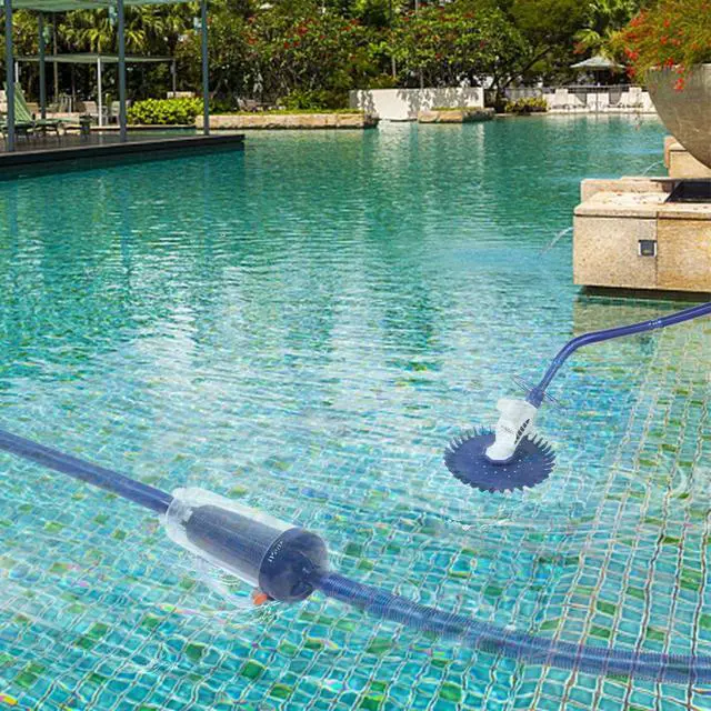 Alt view image 2 of 6 - Leaf Canister for Pool Cleaner, Skimmer Trap with Mesh Basket | Clear basket shows when full. Easy-open handle for quick emptying.For 1.5'' hose.Skims leaves & twigs before reaching pump.