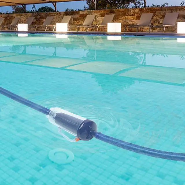 Alt view image 4 of 6 - Leaf Canister for Pool Cleaner, Skimmer Trap with Mesh Basket | Clear basket shows when full. Easy-open handle for quick emptying.For 1.5'' hose.Skims leaves & twigs before reaching pump.