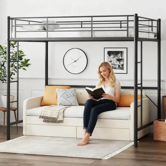 Alt view image 4 of 7 - VINGLI Twin Size Daybed with 2 Storage Drawers and Pockets, Chenille Upholstered Comfy Sleeper Couch Sofa Bed with Diamond Buttons for Living Room, Movie Room, Bedroom, Beige White
