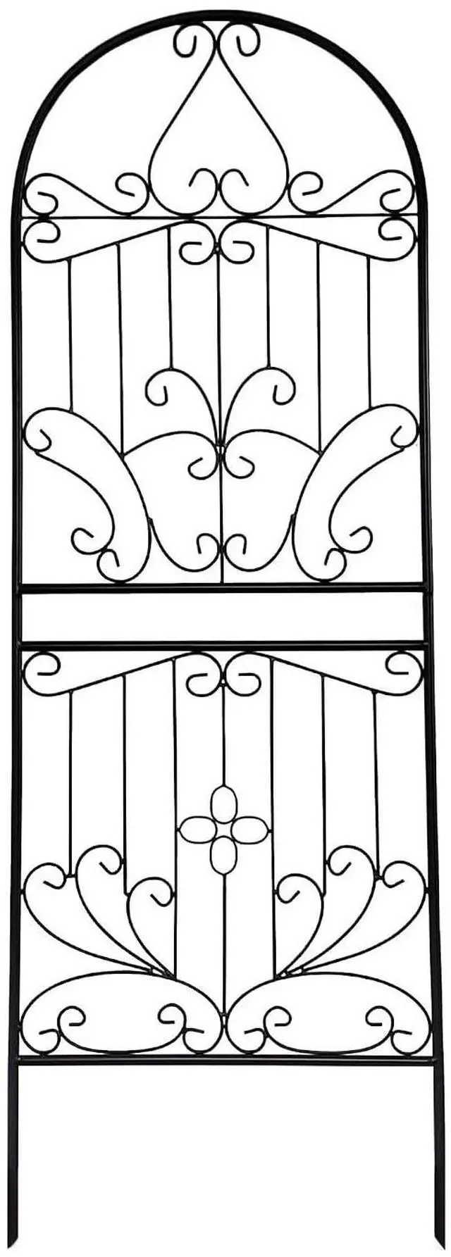 Main image of Trellis for Climbing Plants 70.8" H x 24.5" W Metal Iron Outdoor Wall Panel for Vines Flowers Elegant Garden Accent Decorative Structure 1 Pack