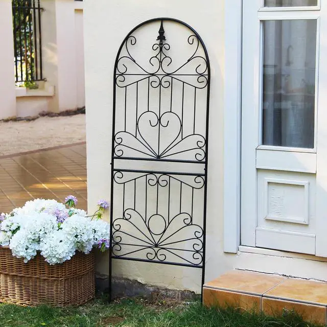 Alt view image 6 of 7 - Heavy-Duty Metal Garden Trellis for Climbing Plants, 59" H x 22" W Rust-Proof Outdoor Plant Support for Cucumbers, Tomatoes & Vines 1 Pack
