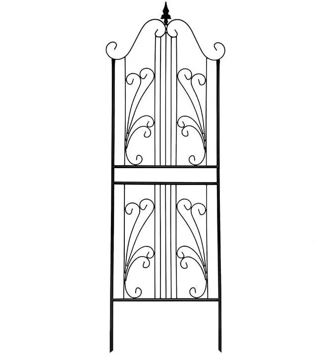 Main image of 1 Pack 70.8" H x 24.5" W Garden Trellis for Climbing Plants Outdoor, Metal Trellises Decorative Garden Flower Trellis for Vines Plant Rose, Vegetable Support, Black