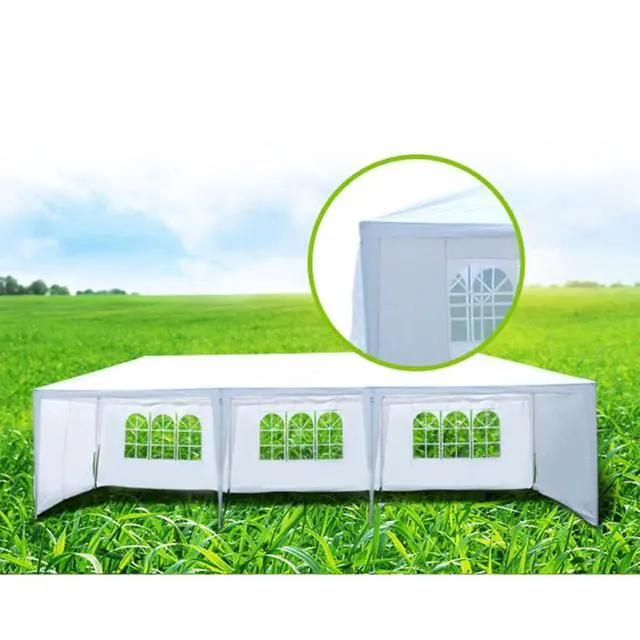 Alt view image 4 of 4 - Premium Wedding Party Canopy Tent with Removable Sidewalls for Outdoor Events & Celebrations, Heavy Duty Gazebo with Roll-Up Walls for Backyard Gatherings & Trade Shows (10x30'-5 / White)